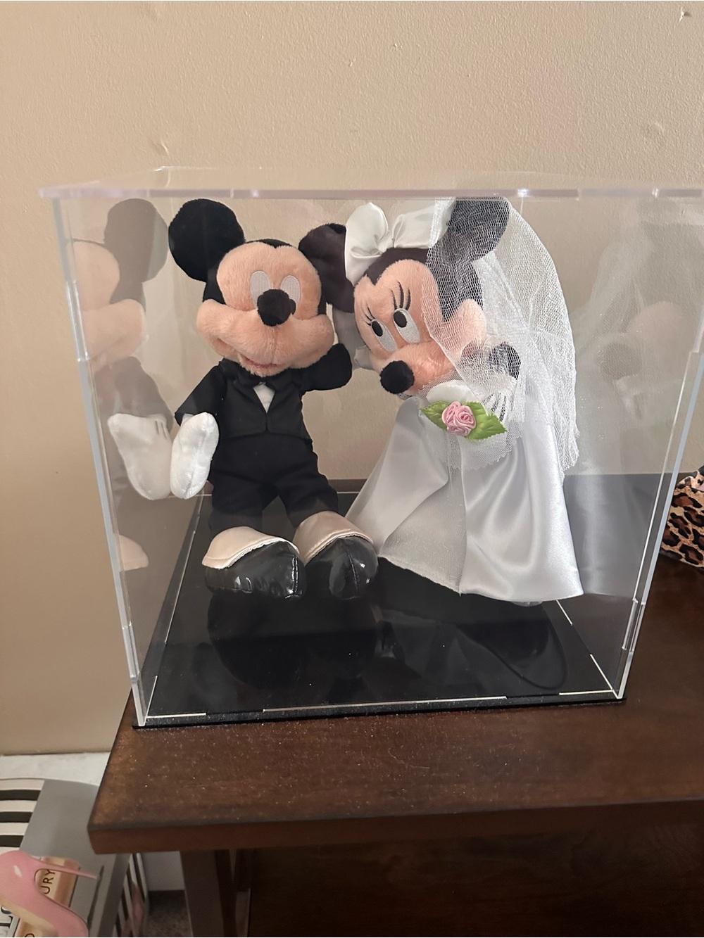 Mickey & Minnie Bride and Groom Custom Made Plush Pair